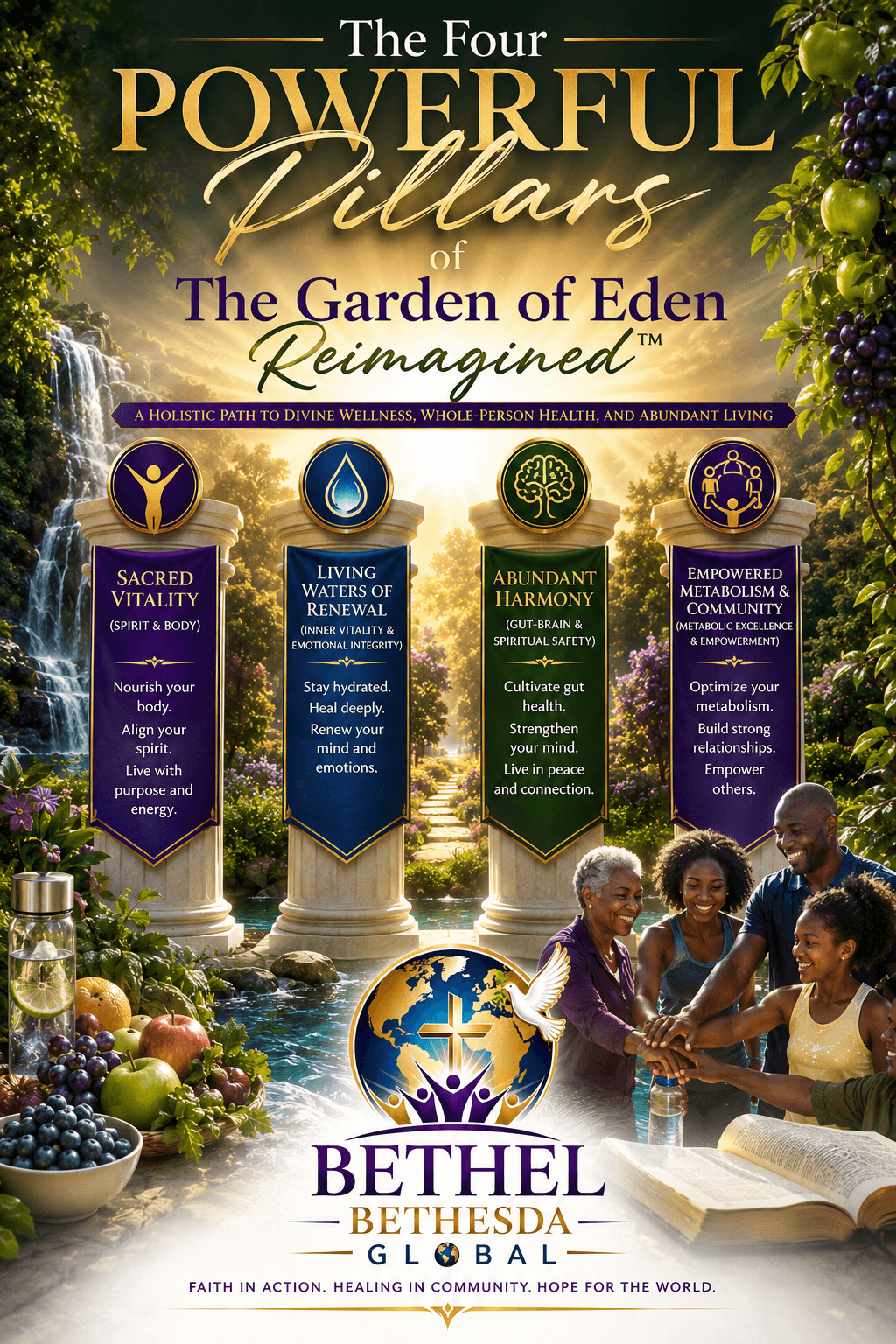 The Four Powerful Pillars of the Garden of Eden Reimagined